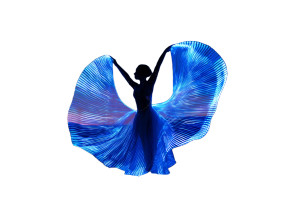 Glowing Dancer Wings Vinyl Car Decal Sticker – Waterproof & UV-Resistant 8"