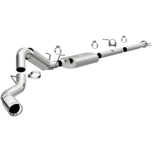 Magnaflow Performance Exhaust System Kit 19524 Street Series Cat Back System; Stainless Steel; With Muffler; 4 Inch Pipe Diameter; Single Exhaust With Single Exit; Passenger Side Rear Exit