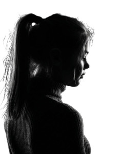 Silhouette Teen Girl Vinyl Car Decal Sticker – Waterproof & UV-Resistant 8"