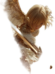 Golden Angel Warrior V9 Vinyl Car Decal Sticker – Waterproof & UV-Resistant 8"