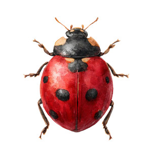 Watercolor Ladybug Vinyl Car Decal Sticker – Waterproof & UV-Resistant 8" Watercolor Ladybug Vinyl Car Decal Sticker – Waterproof & UV-Resistant 8"