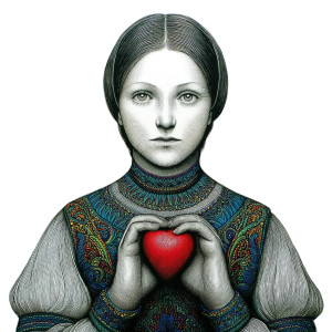 Heart Hug Bookcover Vinyl Car Decal Sticker – Waterproof & UV-Resistant 8"