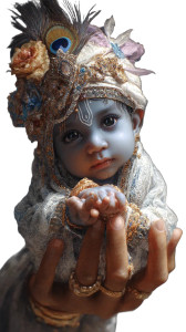 Baby Baal Krishna Vinyl Car Decal Sticker – Waterproof & UV-Resistant 8"