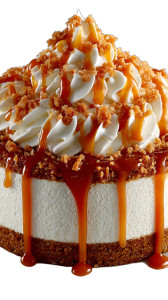 Luxe Cheesecake Vinyl Car Decal Sticker – Waterproof & UV-Resistant 8"