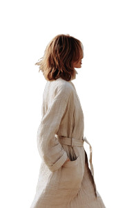 Solitary Woman Walking Vinyl Car Decal Sticker – Waterproof & UV-Resistant 8"