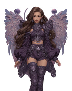 Cosmic Cyberfairy Vinyl Car Decal Sticker – Waterproof & UV-Resistant 8"