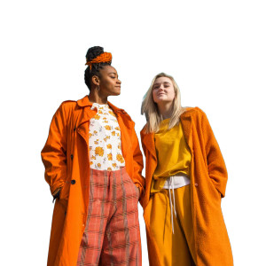 Colorful British Duo Vinyl Car Decal Sticker – Waterproof & UV-Resistant 8"