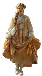 Golden Kumquat Hanbok Vinyl Car Decal Sticker – Waterproof & UV-Resistant 8" Golden Kumquat Hanbok Vinyl Car Decal Sticker – Waterproof & UV-Resistant 8"