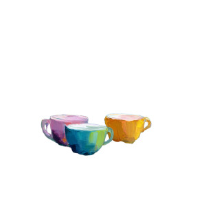 Colorful Espresso Cups Vinyl Car Decal Sticker – Waterproof & UV-Resistant 8"