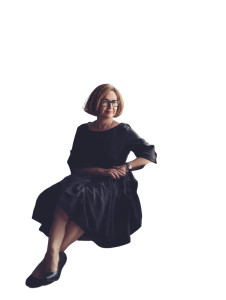 Elegant Middle-Aged Woman Vinyl Car Decal Sticker – Waterproof & UV-Resistant 8"