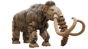 Robotic Woolly Mammoth Vinyl Car Decal Sticker – Waterproof & UV-Resistant 8"