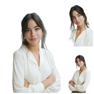 Elegant Office Portrait Vinyl Car Decal Sticker – Waterproof & UV-Resistant 8"