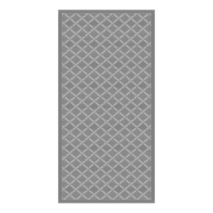 Premium All-Weather Patio Mat|16x8ft|Gray Polypropylene|Reversible|UV/Mold/Mildew Resistant|Corner Loops & Carry Bag