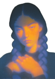 Surreal Youth Portrait Vinyl Car Decal Sticker – Waterproof & UV-Resistant 8"