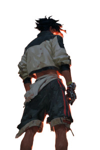 Flaming Warrior V3 Vinyl Car Decal Sticker – Waterproof & UV-Resistant 8"