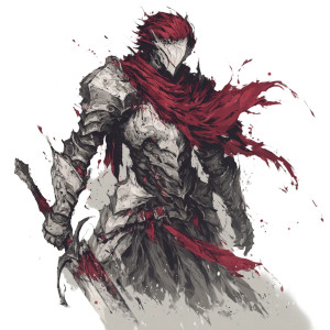 Armored Anime Warrior V3 Vinyl Car Decal Sticker – Waterproof & UV-Resistant 8"