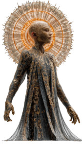 Cosmic Deity V2 Vinyl Car Decal Sticker – Waterproof & UV-Resistant 8"