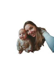 Mother And Newborn V10 Vinyl Car Decal Sticker – Waterproof & UV-Resistant 8"