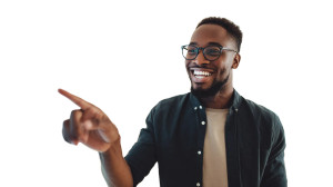 Man Explaining Screen Vinyl Car Decal Sticker – Waterproof & UV-Resistant 8"