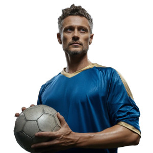 Soccer Player Portrait V5 Vinyl Car Decal Sticker – Waterproof & UV-Resistant 8"