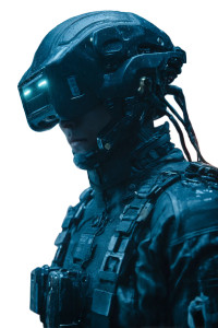 Cyberpunk Operative Vinyl Car Decal Sticker – Waterproof & UV-Resistant 8"