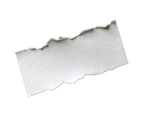 Torn White Sticker Vinyl Car Decal Sticker – Waterproof & UV-Resistant 8"