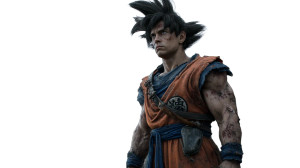 Goku-Inspired Warrior V4 Vinyl Car Decal Sticker – Waterproof & UV-Resistant 8"