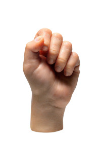 Grasping Kid Hand Vinyl Car Decal Sticker – Waterproof & UV-Resistant 8"