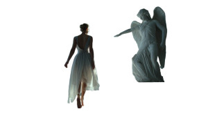 Graceful Angel Encounter Vinyl Car Decal Sticker – Waterproof & UV-Resistant 8"