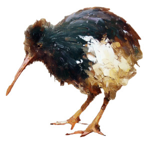 Brown Kiwi Bird Vinyl Car Decal Sticker – Waterproof & UV-Resistant 8"