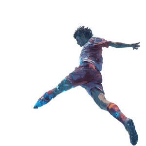 Soccer Shooting Moment V2 Vinyl Car Decal Sticker – Waterproof & UV-Resistant 8"