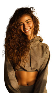 Radiant Young Woman Vinyl Car Decal Sticker – Waterproof & UV-Resistant 8"