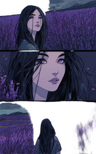 Lavender Gaze Vinyl Car Decal Sticker – Waterproof & UV-Resistant 8"