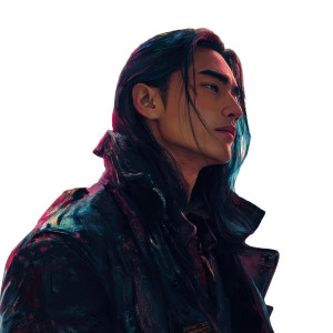 Cyberpunk Cowboy V2 Vinyl Car Decal Sticker – Waterproof & UV-Resistant 8"