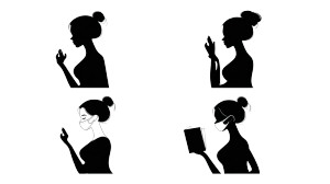 Self-Care Silhouettes Vinyl Car Decal Sticker – Waterproof & UV-Resistant 8"