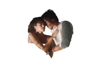 Cuddling Couple Vinyl Car Decal Sticker – Waterproof & UV-Resistant 8"