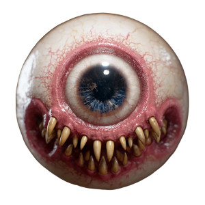 Eyeball With Teeth Vinyl Car Decal Sticker – Waterproof & UV-Resistant 8" Eyeball With Teeth Vinyl Car Decal Sticker – Waterproof & UV-Resistant 8"