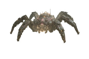 Mechanical Spider Attack Vinyl Car Decal Sticker – Waterproof & UV-Resistant 8"