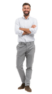 Brazilian Investor Smiling Vinyl Car Decal Sticker – Waterproof & UV-Resistant 8"