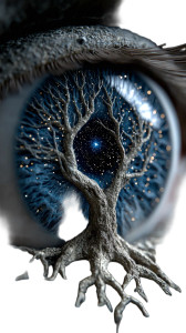Mystical Portal Tree Vinyl Car Decal Sticker – Waterproof & UV-Resistant 8"