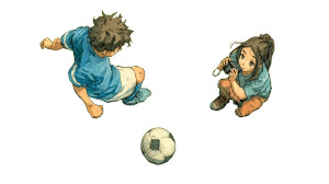 Soccer Match Moment Vinyl Car Decal Sticker – Waterproof & UV-Resistant 8"