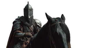 Knight On Horseback V9 Vinyl Car Decal Sticker – Waterproof & UV-Resistant 8"