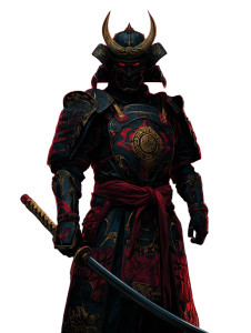 Fierce Samurai V2 Vinyl Car Decal Sticker – Waterproof & UV-Resistant 8"