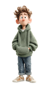 Pixar-Style Character V7 Vinyl Car Decal Sticker – Waterproof & UV-Resistant 8"