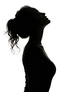 Female Face Silhouette Vinyl Car Decal Sticker – Waterproof & UV-Resistant 8"