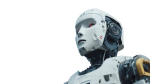 Modern Robot Vinyl Car Decal Sticker – Waterproof & UV-Resistant 8"