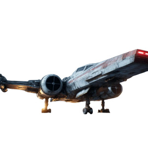 Starfighter Ship Vinyl Car Decal Sticker – Waterproof & UV-Resistant 8"