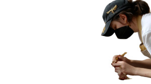 Young Florist Working Vinyl Car Decal Sticker – Waterproof & UV-Resistant 8"