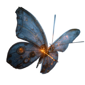 Steampunk Butterfly Vinyl Car Decal Sticker – Waterproof & UV-Resistant 8" Steampunk Butterfly Vinyl Car Decal Sticker – Waterproof & UV-Resistant 8"