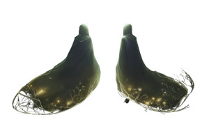 Hooded Figures Walk Vinyl Car Decal Sticker – Waterproof & UV-Resistant 8"